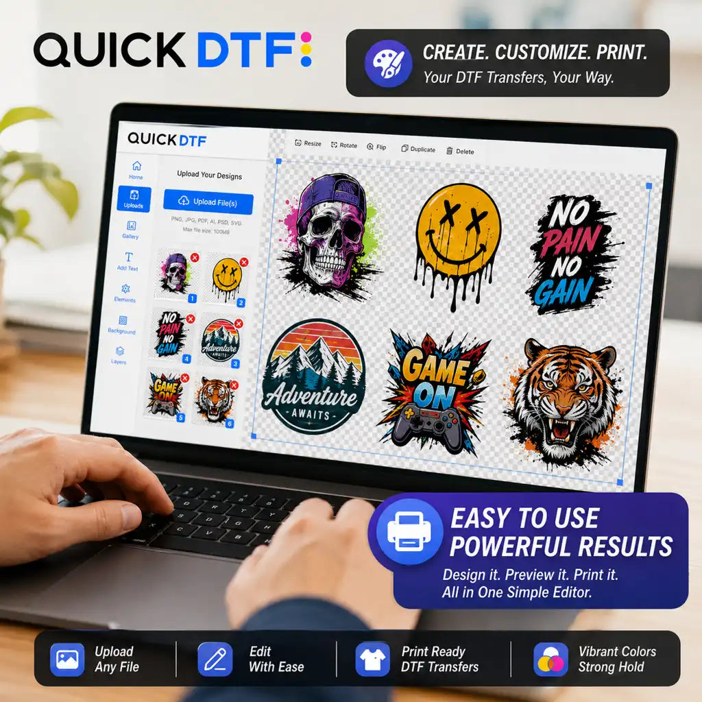 UV DTF Gang Sheet Builder Online