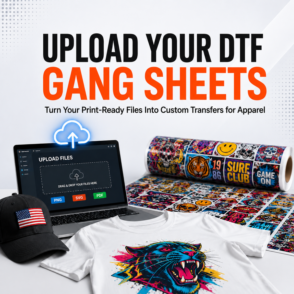 Upload Your Own DTF Gang Sheet