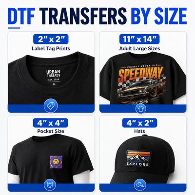 Custom DTF Transfer By Size
