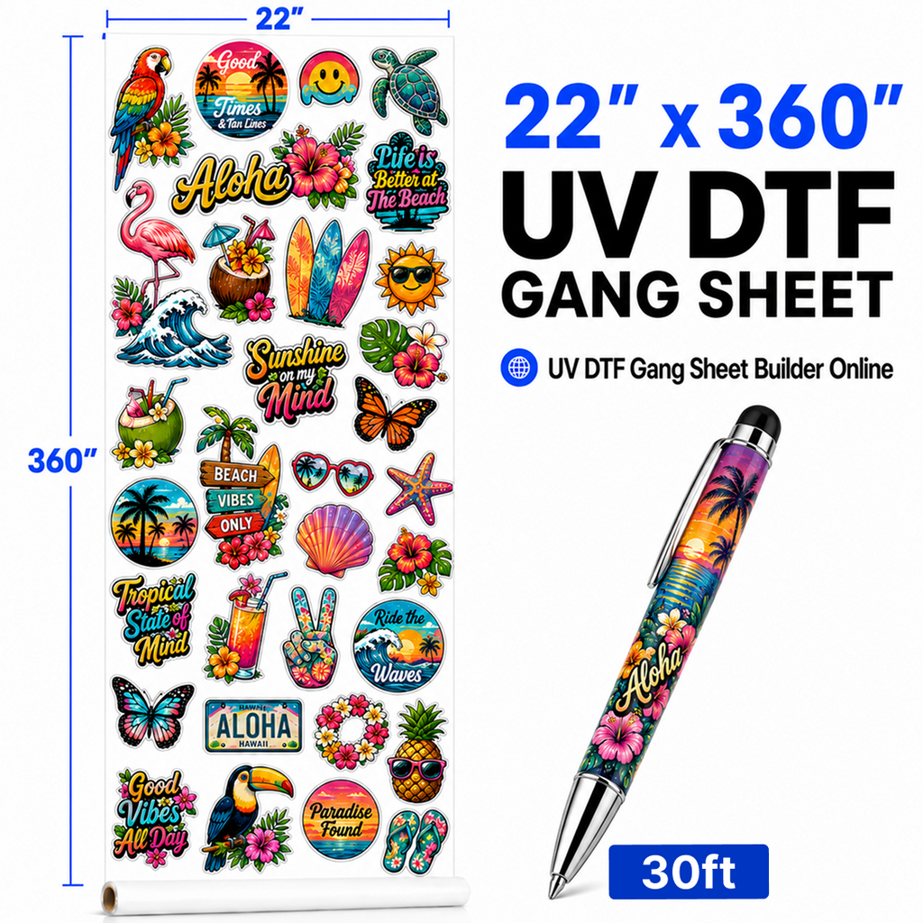 UV DTF Gang Sheet Builder Online