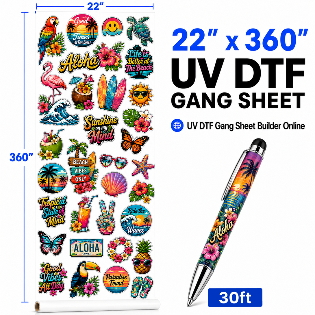 UV DTF Gang Sheet Builder Online